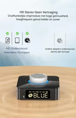 Productafbeelding van DrPhone AudioBridge M5 Bluetooth 5.0 Audio Adapter – Zender & Ontvanger – AUX,