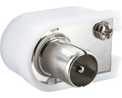 Zdjęcie produktu dla Schwaiger WST10 532, Koax, Męska, 90°, Biały