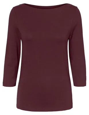 Image de T-shirt pour femme VMPANDA, coupe classique, modèle 10274133, couleur "Winetasting", taille S