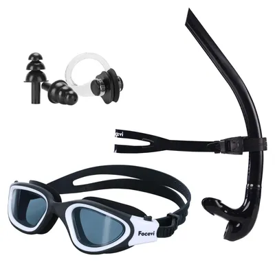 Produktbild von Schwimmschnorkel Schnorkelset Schwimmbrille - Rundschwimmen - Beschlagfreie Brille - Erwachsene
