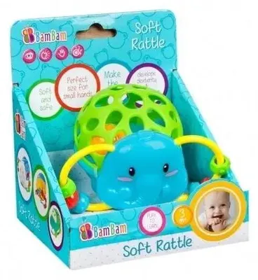 Image de Hochet souple en forme d'éléphant BAM BAM - BAM BAM