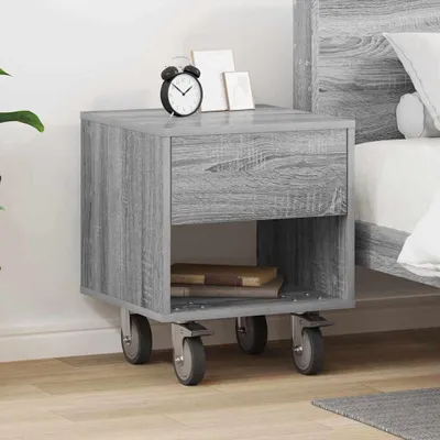 Immagine prodotto di vidaXL Comodino Grigio Sonoma 40,5 x 40 x 48 cm Materiale a base di legno