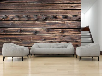 Produktbild von Vlies Fototapete Holz 400x280 cm Tapeten Wandtapete XXL Bretter Holzoptik Holzwand f-A-0379-a-c