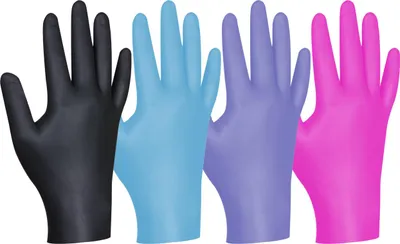 Produktbild von Gebol Einweghandschuhe ungepudert Gr. L Multi Color 80 Stück