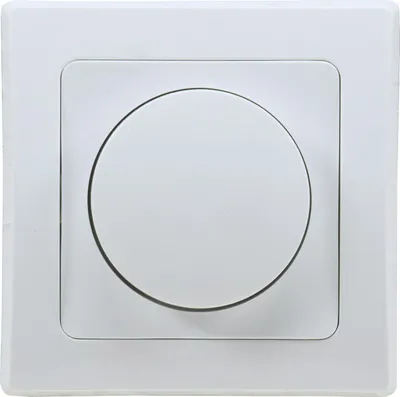 Produktbild von ChiliTec 19721 DELPHI Dimmer für elektronische Trafos 250V/ 300W, inkl. Rahmen, UP, weiß