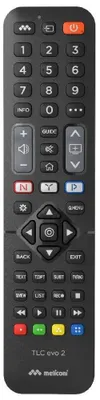 Zdjęcie produktu dla Meliconi 808042, TV, Podczerwień, Naciśnij przyciski, Czarny