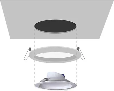 Produktbild von mlight Adapterring f. LED-Downlight Deckenaussch. bis 130mm