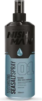 Zdjęcie produktu dla Nishman - Sea Salt Spray 01 - Teksturyzujący tonik do włosów na bazie soli morskiej 200ml