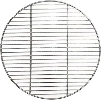 Productafbeelding van Rond roestvrij stalen grillrooster 38 cm voor BBQ, camping en picknick