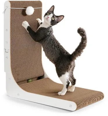 Immagine prodotto di Tappetino antiscivolo per gatti da 47 cm con pallina, robusto e spesso