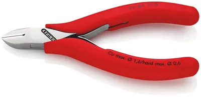 Produktbild von Knipex 77 01 115, Diagonale Zange, 1,1 cm, 1,3 cm, 7 mm, 1,6 mm, Stahl