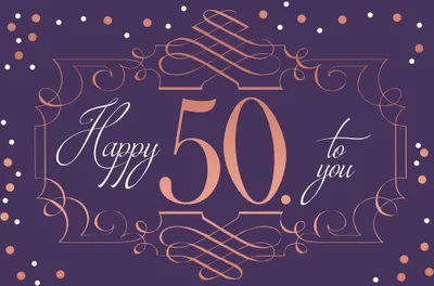 Produktbild von 50. Geburtstag - Karte mit Umschlag
