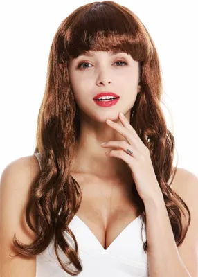 Produktbild von WIG ME UP Perücke Pony Braun Lang 90649-ZA6A