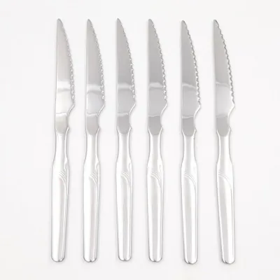Image de Couteaux à steak en inox Facho x 6