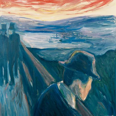 Obrázek produktu pro Edvard Munch umělecký obraz - Zoufalství, 1892 (70 x 70 cm)