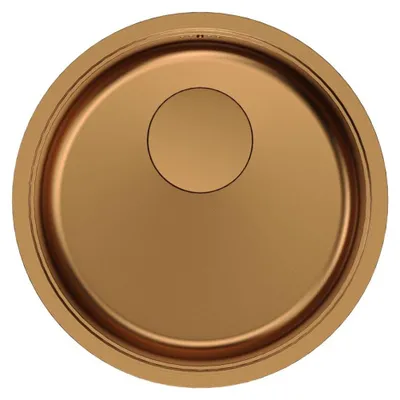 Produktbild von Pure.Sink Rondo Rundes Spülbecken aus Kupfer für Unterputz-, Unterbau- und Aufputzmontage, 37 cm, RD375-Copper