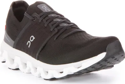 Produktbild von On Runn g Cloudswift 3 Herren Schnürung Masche Doppel Dichte CloudTec Turnschuhe Schwarz – 11,5 UK - 46,5 EU - 12 US / Schwarz