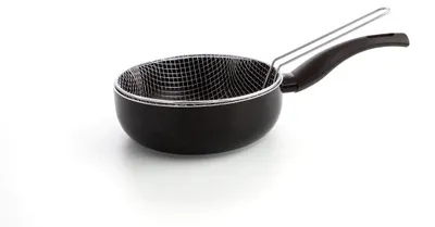 Alu-Pfanne 20x7,2 cm, bedruckt, Induktion, Bakelitgriff