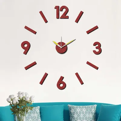 Produktbild von Wanduhr zum Aufkleben, MPM 3775.20, 75cm