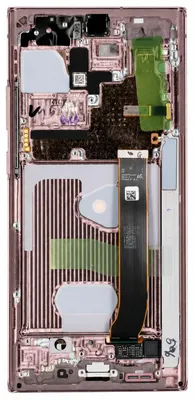 Produktbild von Samsung, Original AMOLED Display für Galaxy Note 20 Ultra mit Rahmen Service Pack, Rosa
