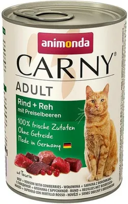 Produktbild von Animonda Cat Dose Carny Adult Rind & Reh & Preiselbeeren 400g