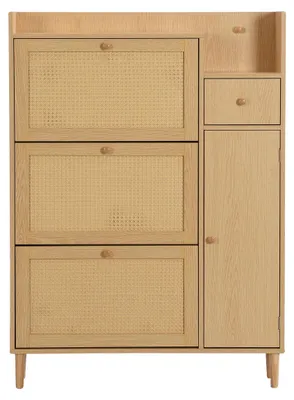 Zdjęcie produktu dla Szafka na buty, nowoczesny design, solidna konstrukcja, 90×125×17 cm