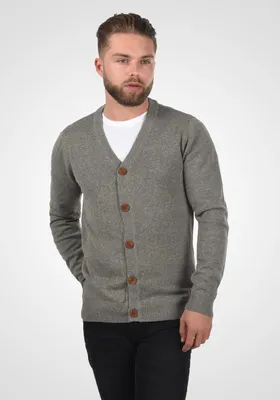 Produktbild von BLEND BHLennard Herren Strickjacke Cardigan Feinstrick mit V-Ausschnitt Knopfleiste Baumwollmischung Regular fit