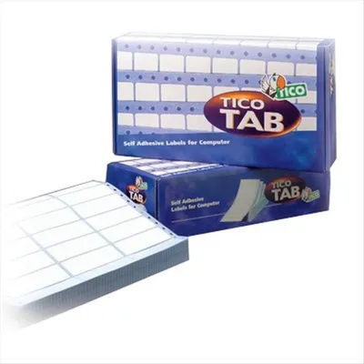 Produktbild von Selbstklebende Etiketten, 127 x 48,9 mm, weiß
