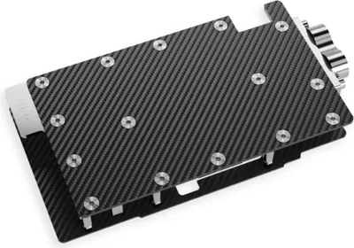 Produktbild von Alphacool 10261, Rückenplatte, Aluminium, Chrom, Kupfer, Schwarz, Chrom, 1/4", 60 °C, 0,8 bar