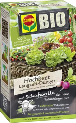 Produktbild von COMPOHochbeet Langzeit-Dünger mit Schafwolle, 750 g