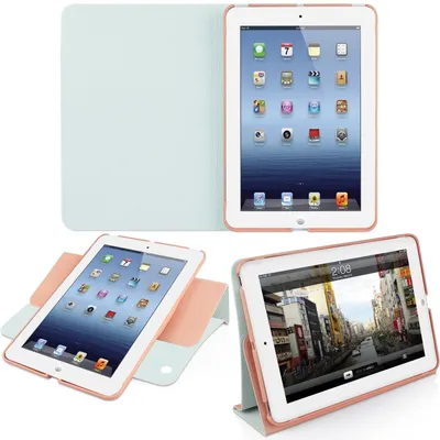 Obrázok produktu pre Ochranný kryt + otočný stojan Ružový pre Apple iPad mini 1/2/3