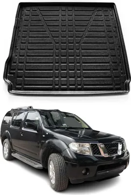 Image de Bac de coffre pour Nissan Pathfinder 2005-2021 Caoutchouc TPE noir
