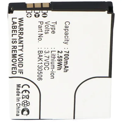Zdjęcie produktu dla AVM Fritz Fon M2 akumulator 700mAh pasujący do Fritz! Fon M2 bateria FRITZ!FON C4, BAK130506, Fritz!Fon M2 bateria