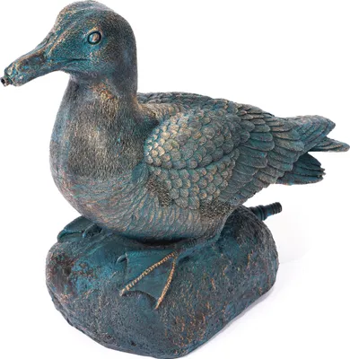 Produktbild von esotec Wasserspeier Ente Samuel, Einzelfigur mit Schlauch Polyresin 100772