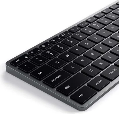 Image de Satechi, SLIM X3 Clavier QWERTY Bluetooth USB-C rétroéclairé avec pavé numérique, gris