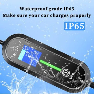Immagine prodotto di Caricabatterie portatile per veicoli elettrici, 3,5 kW, tipo 2 - 16A, caricatore per auto - stazione di ricarica EVSE - accessorio per auto elettrica