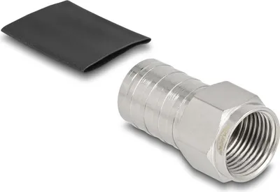 Productafbeelding van DELOCK 91779, type F, type F, Samec, messing/nikkel, 75 ohm, zilverkleurig