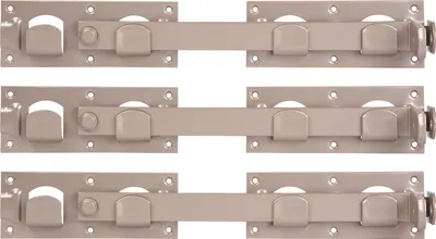 Image de Alberts 821180 DURAVIS® Jeté de porte double, beige perle duplex RAL 1035, dimensions 423 x 70 mm, set de 3 pièces