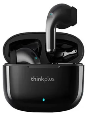 Produktbild von Kabellose Kopfhrer Lenovo Thinkplus LP40 Pro TWS Earbuds, Bluetooth 5.1, wasserfest, HD-Sound, Geruschunterdrckung, Schwarz