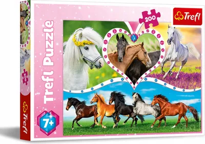 Zdjęcie produktu dla Puzzle 200: Pięknie konie