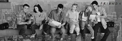 Immagine prodotto di Friends - Pranzo su un grattacielo - 53x158 cm - Poster