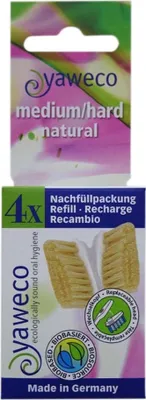 Produktbild von natural Nachfüllpackung 4 Wechselköpfe - medium-hard