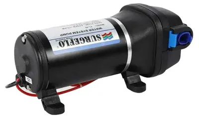 Image de Pompe à eau, auto-amorçante, pression de 40 PSI, 12 V, noire, UE