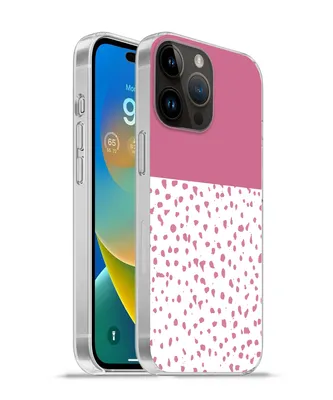 Produktbild von MuchoWow® Handyhülle Schutzhülle Hülle für Apple iPhone 14 Pro Max Punkte - Rosa - Muster Silikon Softcase Handy Hülle - Hardcover