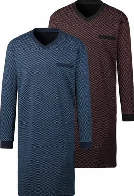 Produktbild von LE JOGGER Nachthemd 2 -teilig blau-marine Größe 56/58