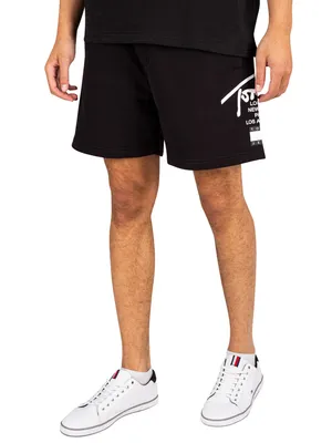 Produktbild von Tommy Jeans Herren Modern Beach Signature Sweat-Shorts, Schwarz M