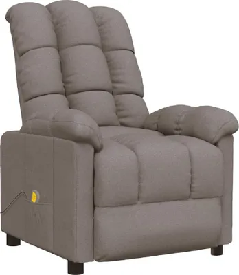 Produktbild von vidaXL Massagesessel Taupe Stoff