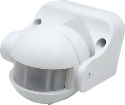Obrázok produktu pre Povrchový detektor pohybu a súmraku PIR do 300 W IP44 v bielej farbe Ecolight EC20320