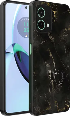 Obrázek produktu pro Vhodné pro Motorola Moto G84 Pouzdro na telefon s mramorovým potiskem - TPU zadní kryt pouzdra černý mramorový design - Black - Smartphonica