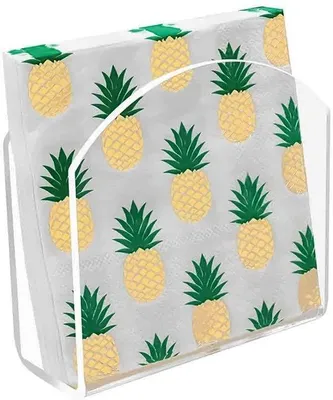Image de Porte-serviettes en acrylique pour tables de restaurant - 12 x 12 x 5 cm